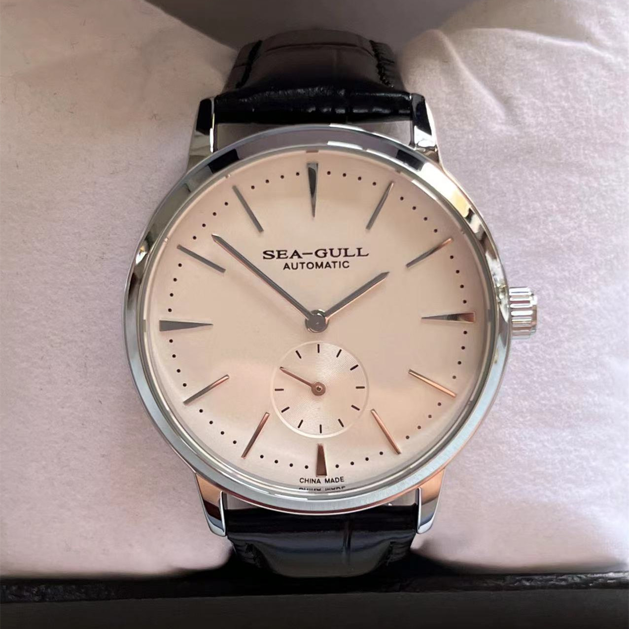 Seiko Watch Presage - 40mm 남성용 기계식 손목시계, 시걸 ST3600