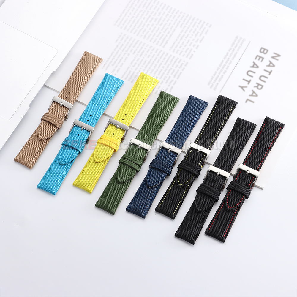 방수 세일클로스 시계줄 나일론 가죽 시계줄 20mm 2 - Leather Strap Quick Release 리뷰 및 가격