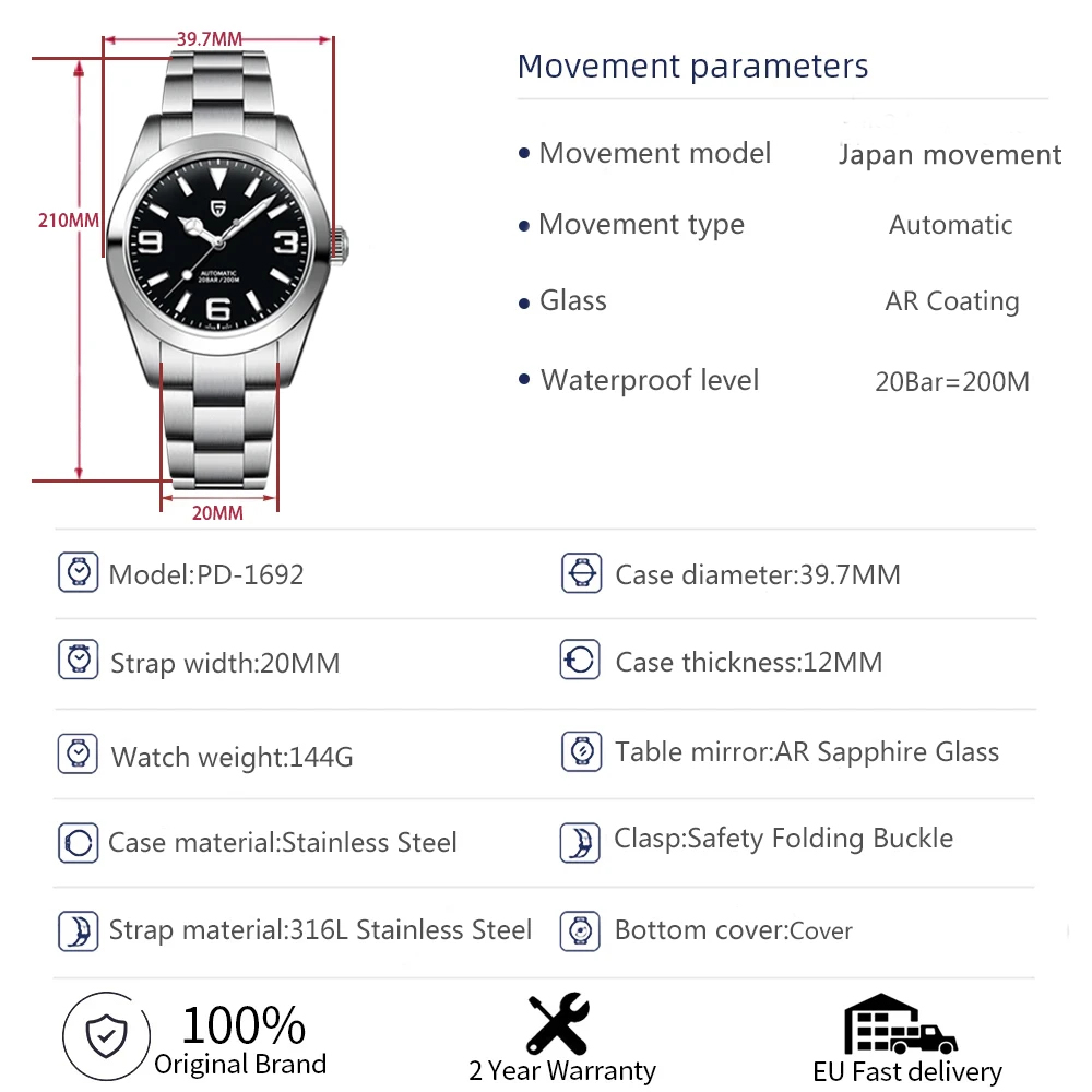 2025 신형 파가니 디자인 40MM 남성용 기계식 손 - Seiko Watch Presage 리뷰 및 가격