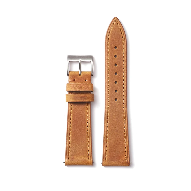 빈티지 크레이지 호스 가죽 퀵 릴리즈 손목시계 스트랩  - Leather Strap Quick Release 리뷰 및 가격