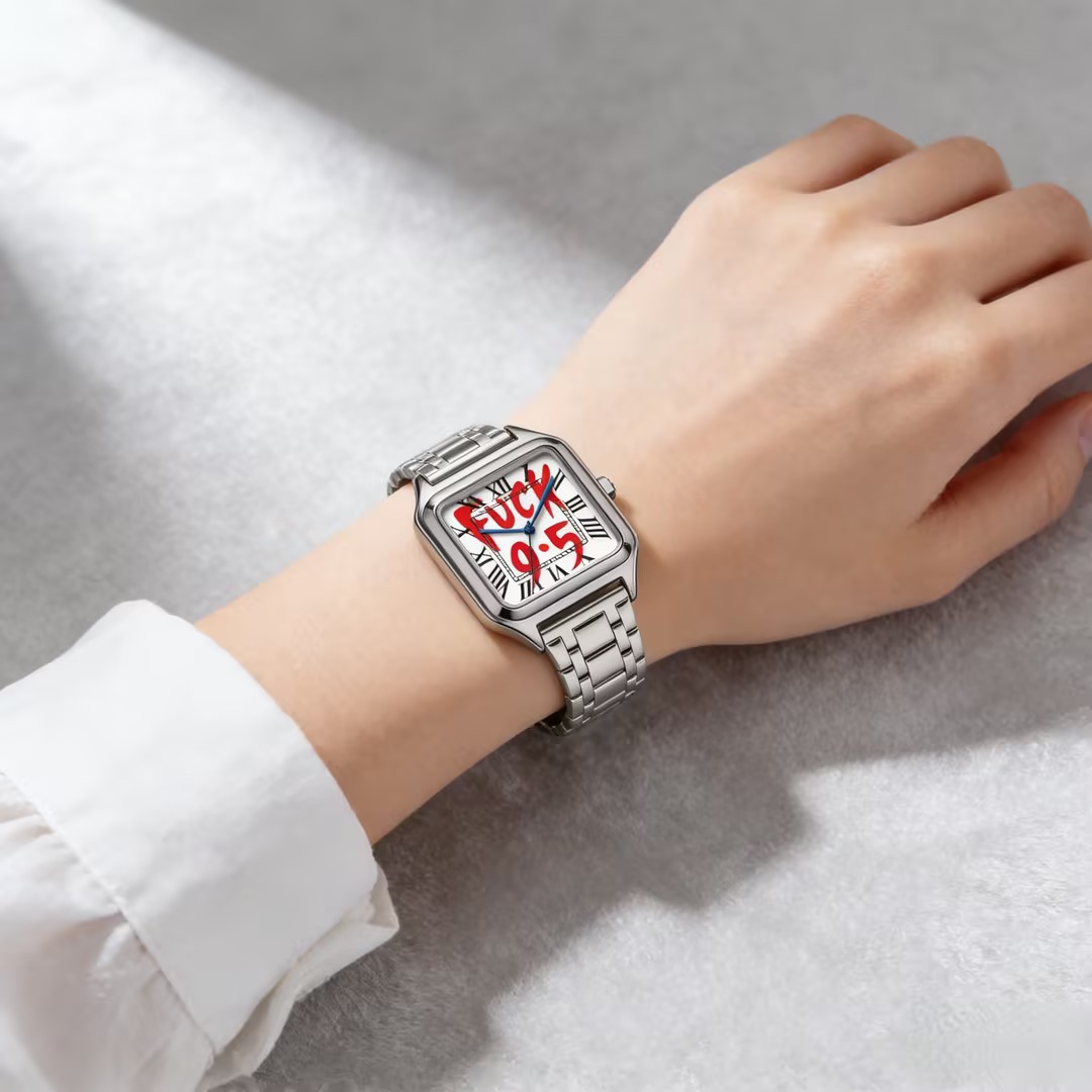 FUCK9.5 스테인리스 스틸 합금 사각 다이얼 심플하 - Cartier Watch Santos 리뷰 및 가격