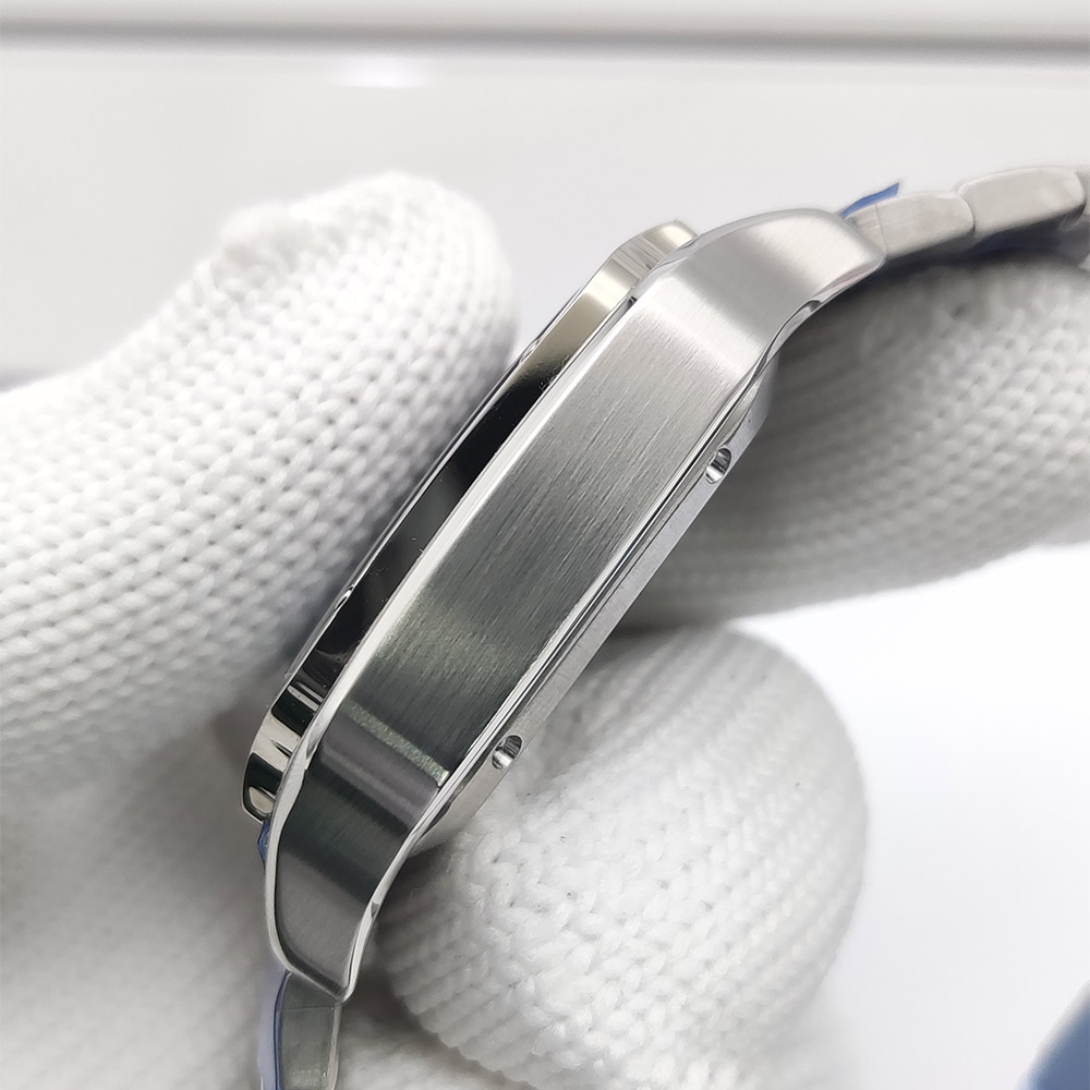 남성용 시계 사각형 케이스 새로운 NH35 시계 자동  - Cartier Watch Santos 리뷰 및 가격